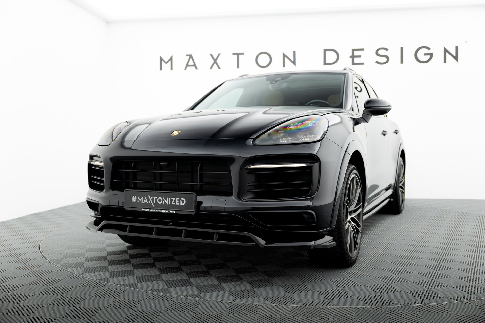 Maxton Design Splitter delantero para Porsche Cayenne Sport Design SUV / Coupe Mk3 - imagen 1