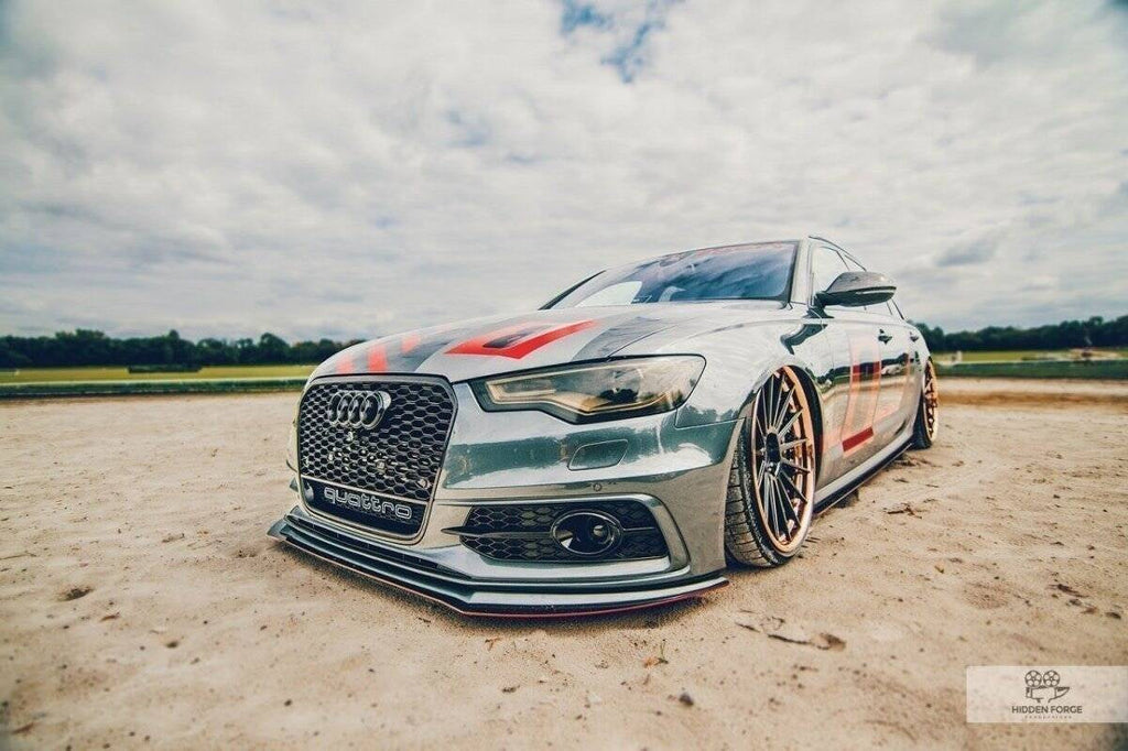 Maxton Design Racing Front Splitter para Audi A6 S-Line C7 (2 splitters) - imagen 2