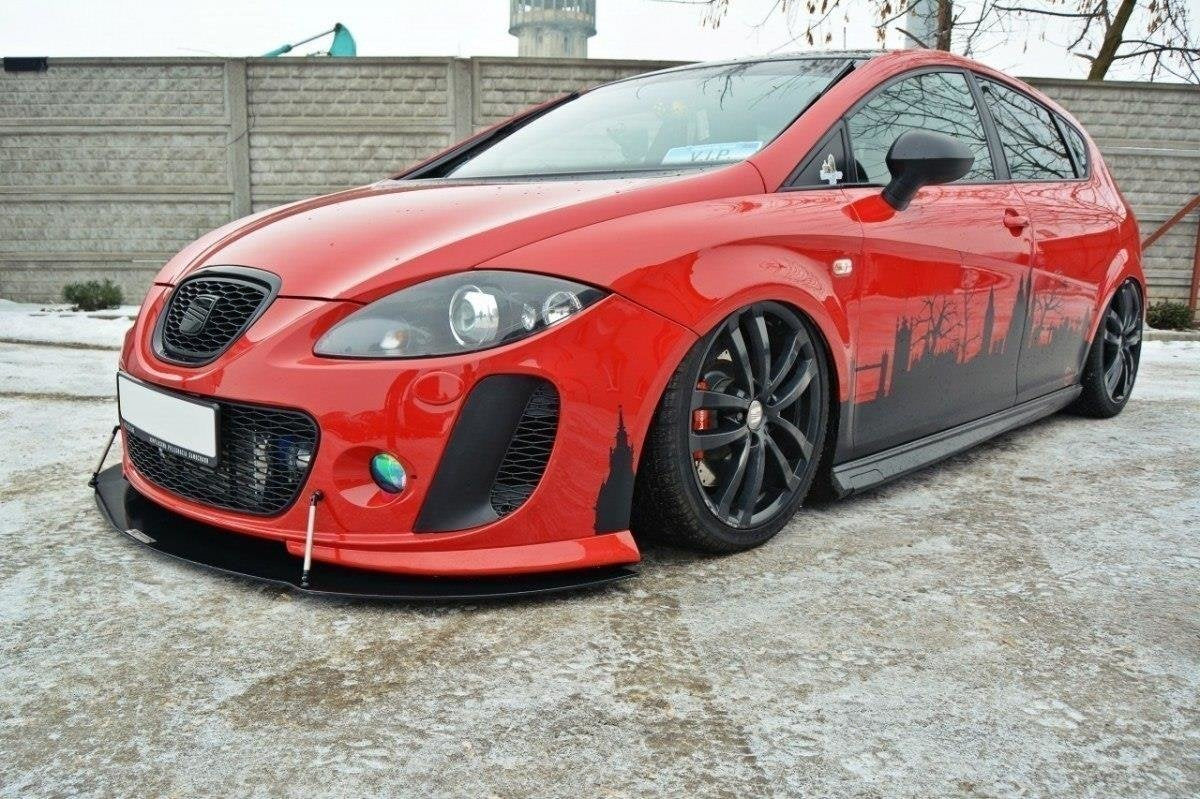Maxton Design Front Racing Splitter V.2 para Seat Leon Mk2 MS DESIGN - imagen 3
