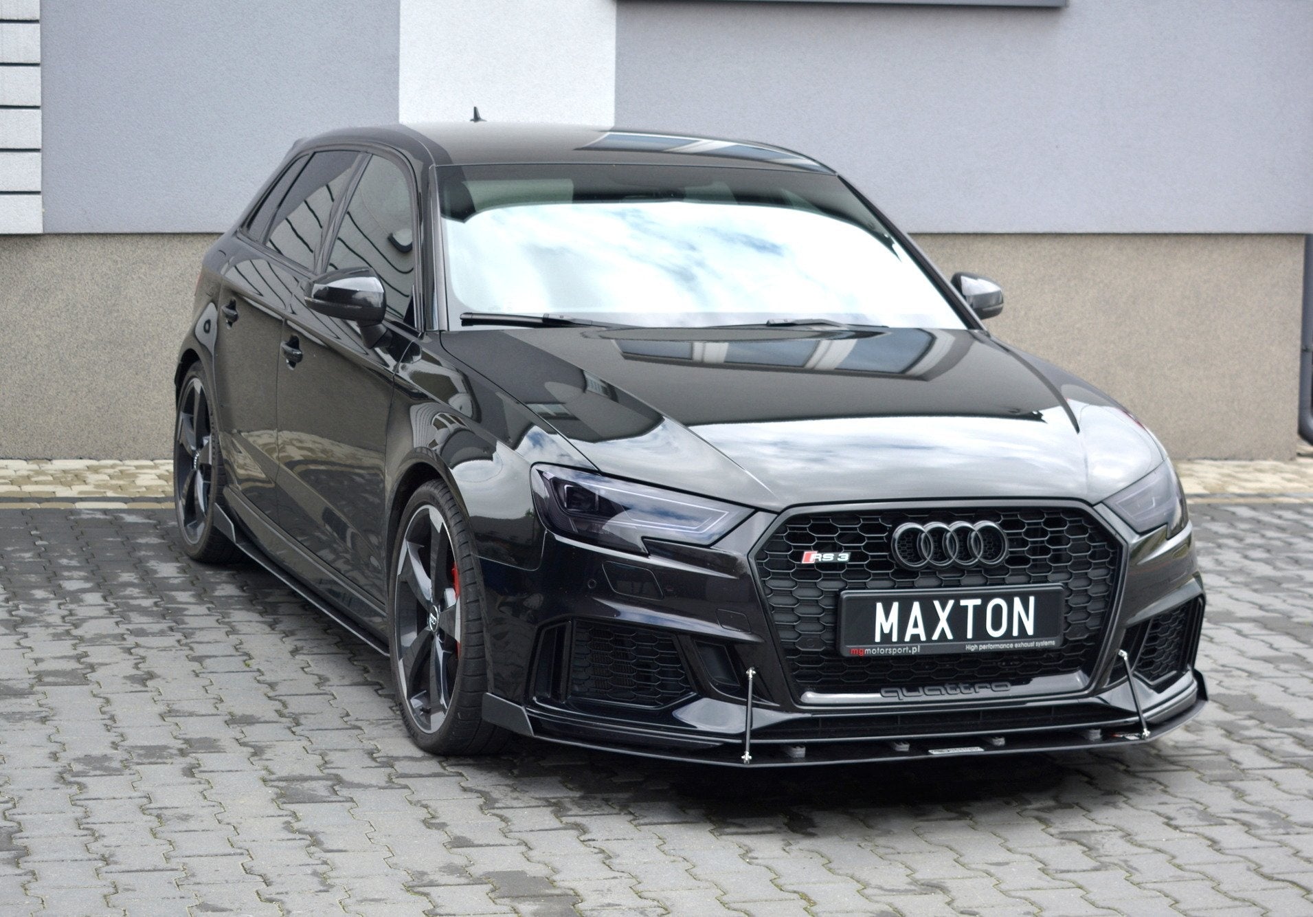 Maxton Design Front Racing Splitter V.2 para Audi RS3 Sportback 8V Facelift - imagen 1