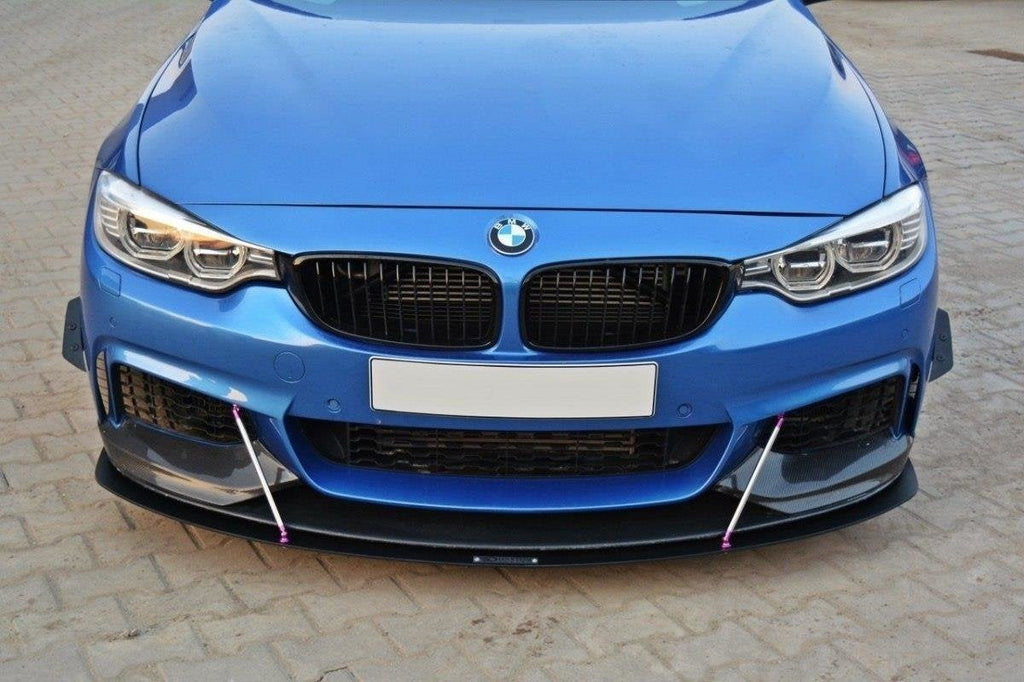 Maxton Design Front Racing Splitter V.3 para BMW 4 Coupe / Gran Coupe / Cabrio M-Pack F32 / F36 / F33 - imagen 1