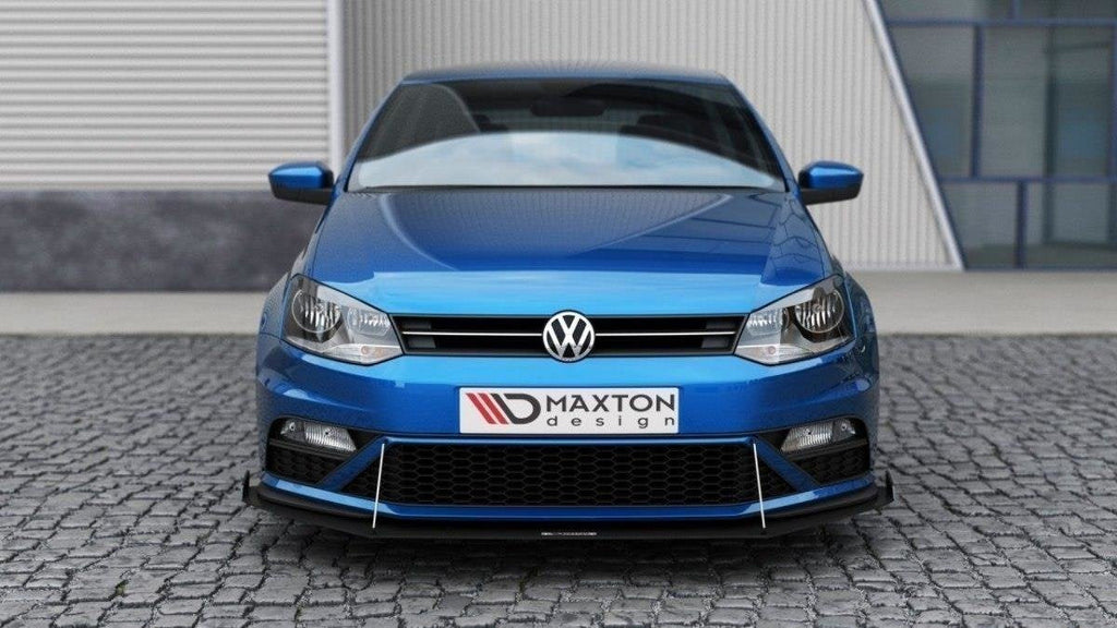 Maxton Design Front Racing Splitter (With Wings) para Volkswagen Polo GTI Mk5 Facelift - imagen 2
