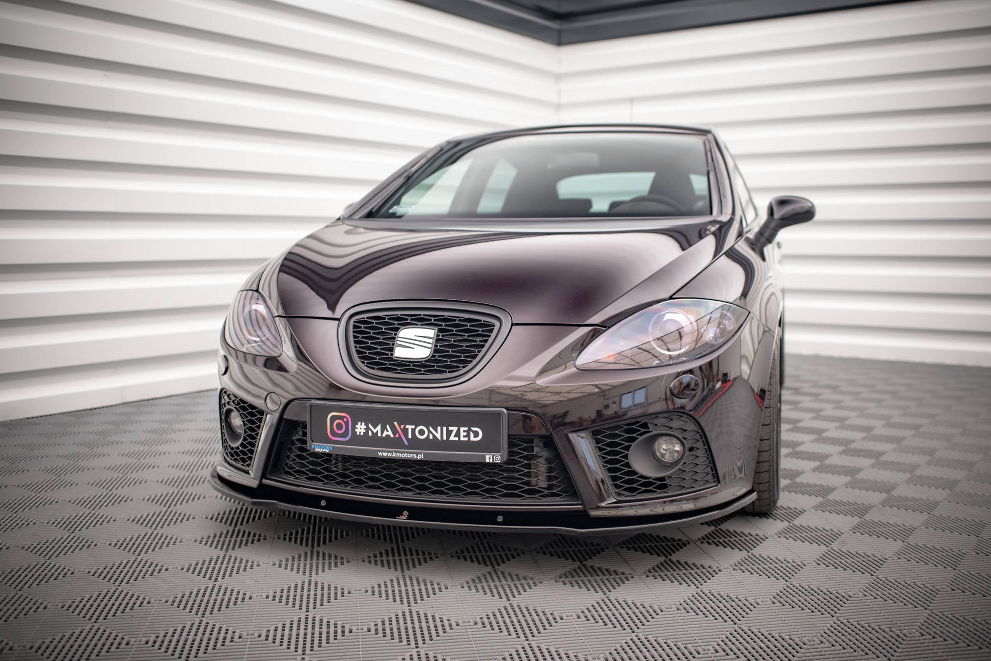 Maxton Design Splitter delantero para Seat Leon Mk2 Cupra FR - imagen 1