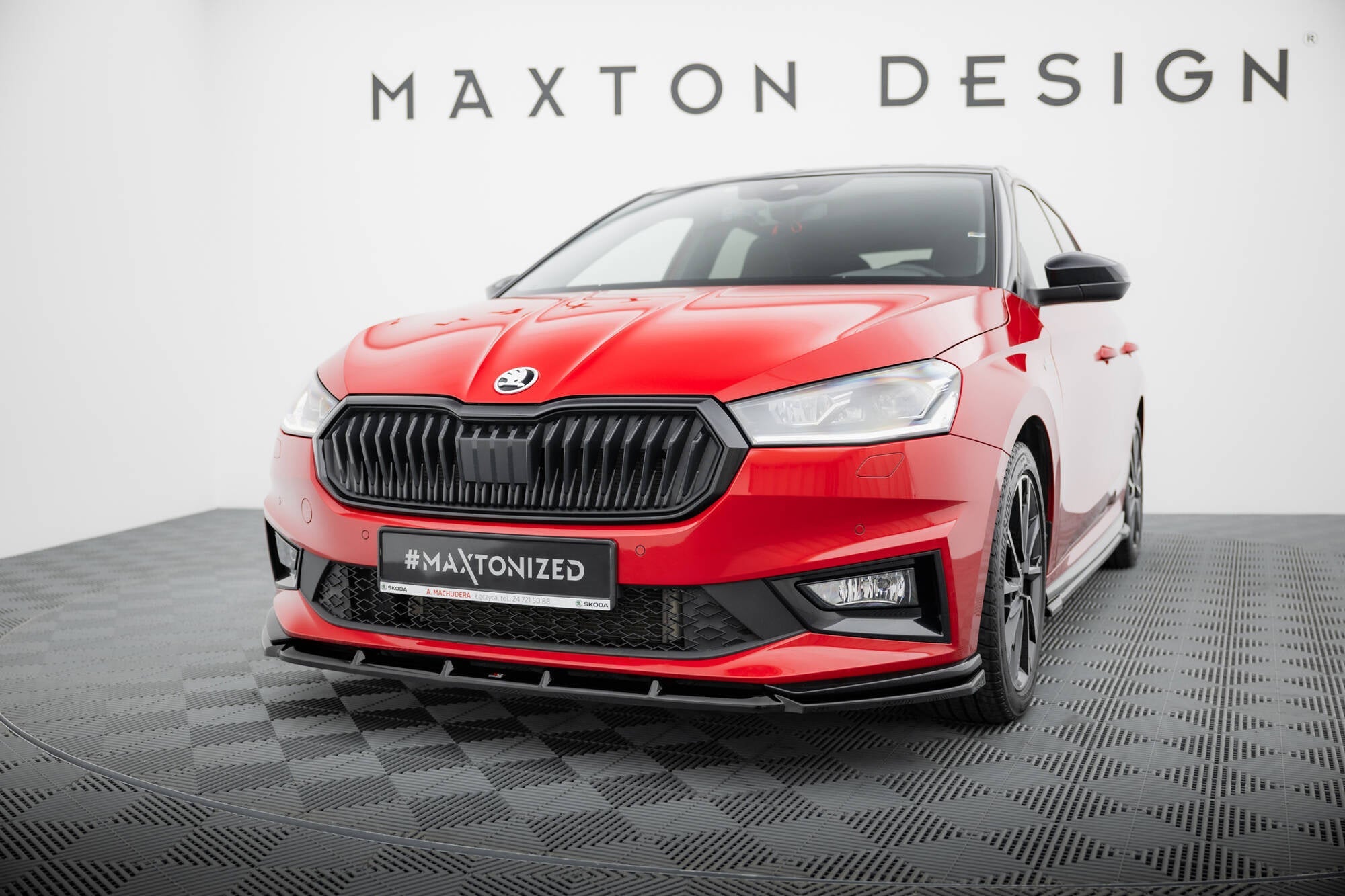 Maxton Design Splitter delantero para Skoda Fabia Monte Carlo Mk4 - imagen 1