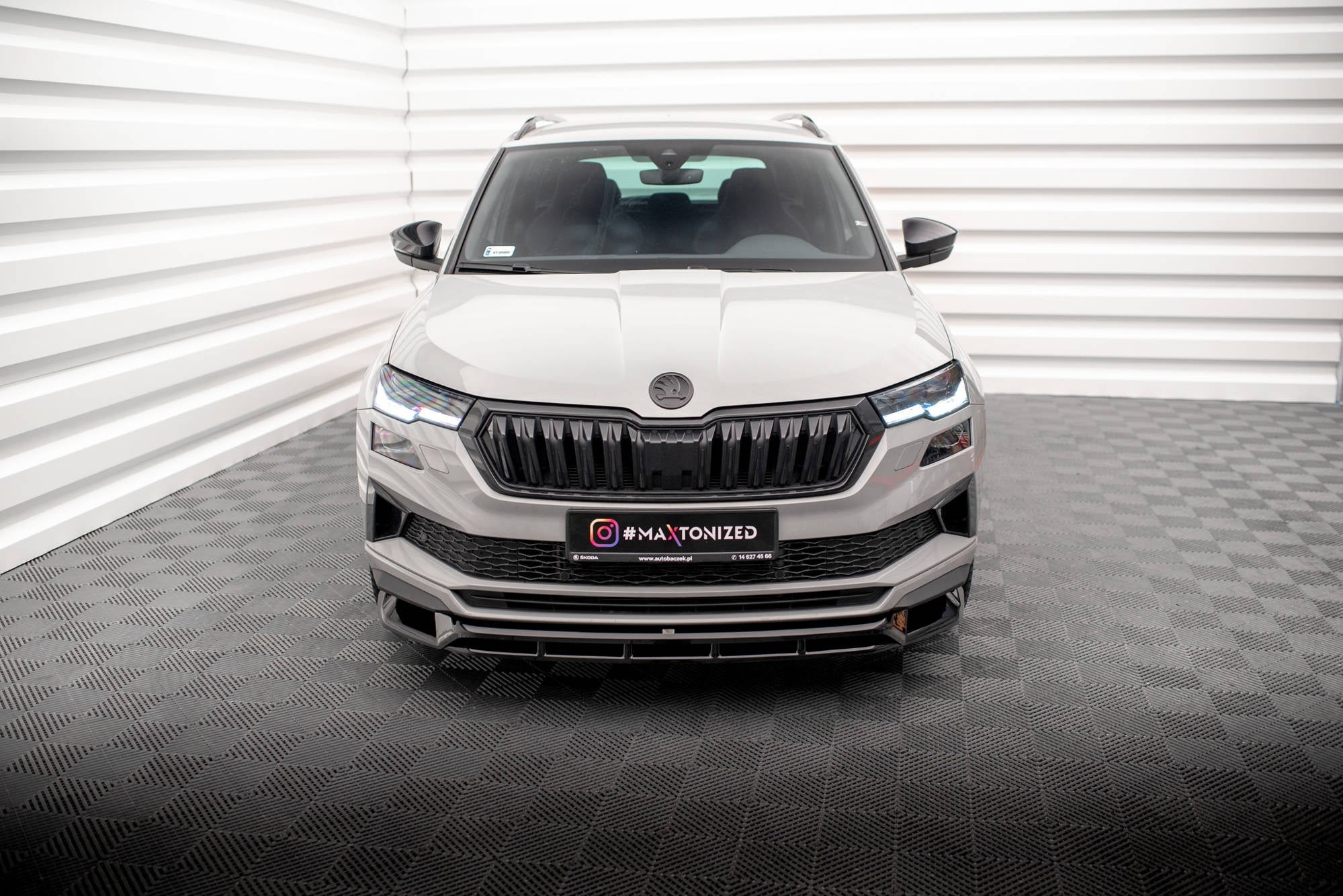 Maxton Design Splitter delantero para Skoda Karoq Sportline Mk1 Facelift - imagen 2