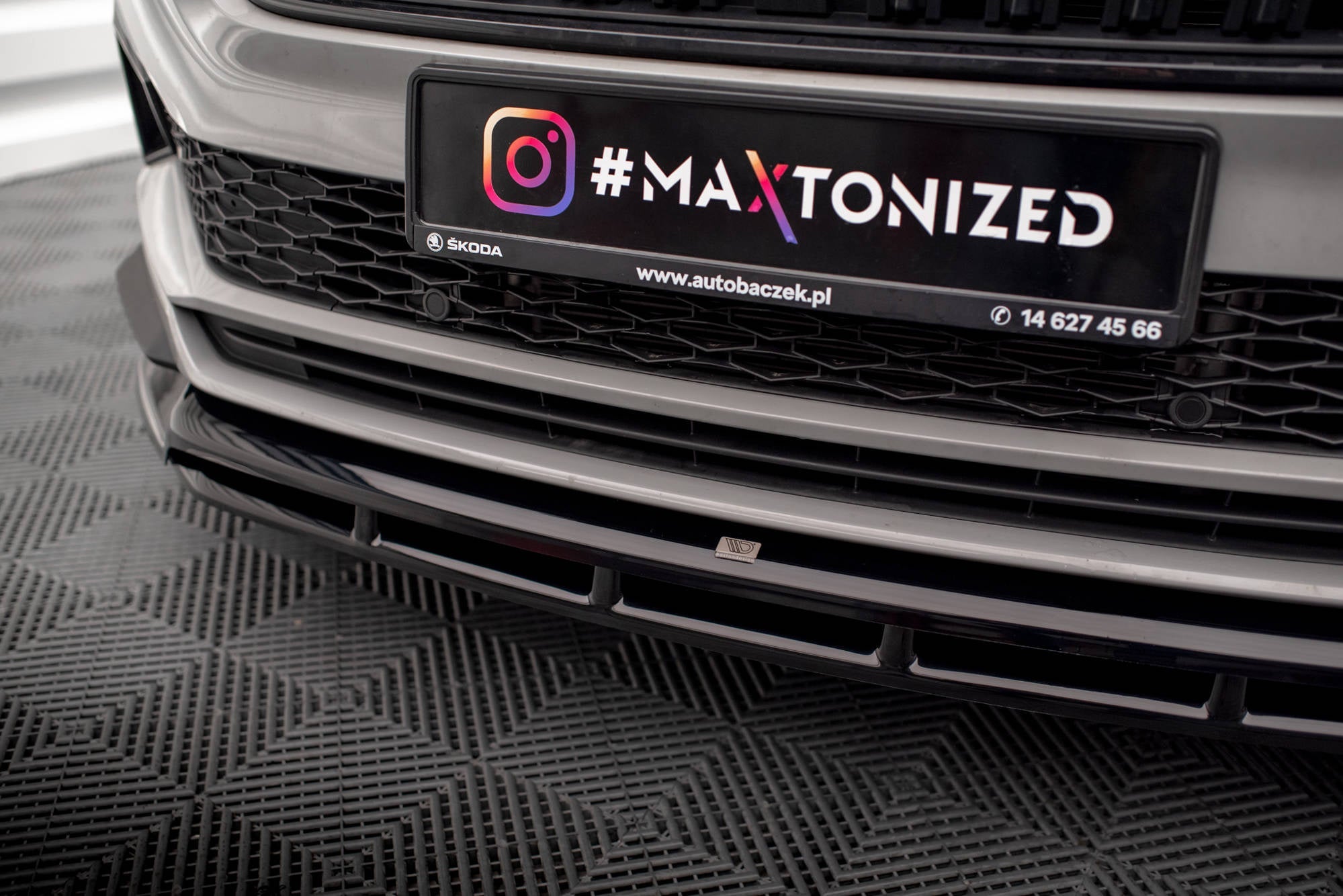 Maxton Design Splitter delantero para Skoda Karoq Sportline Mk1 Facelift - imagen 3