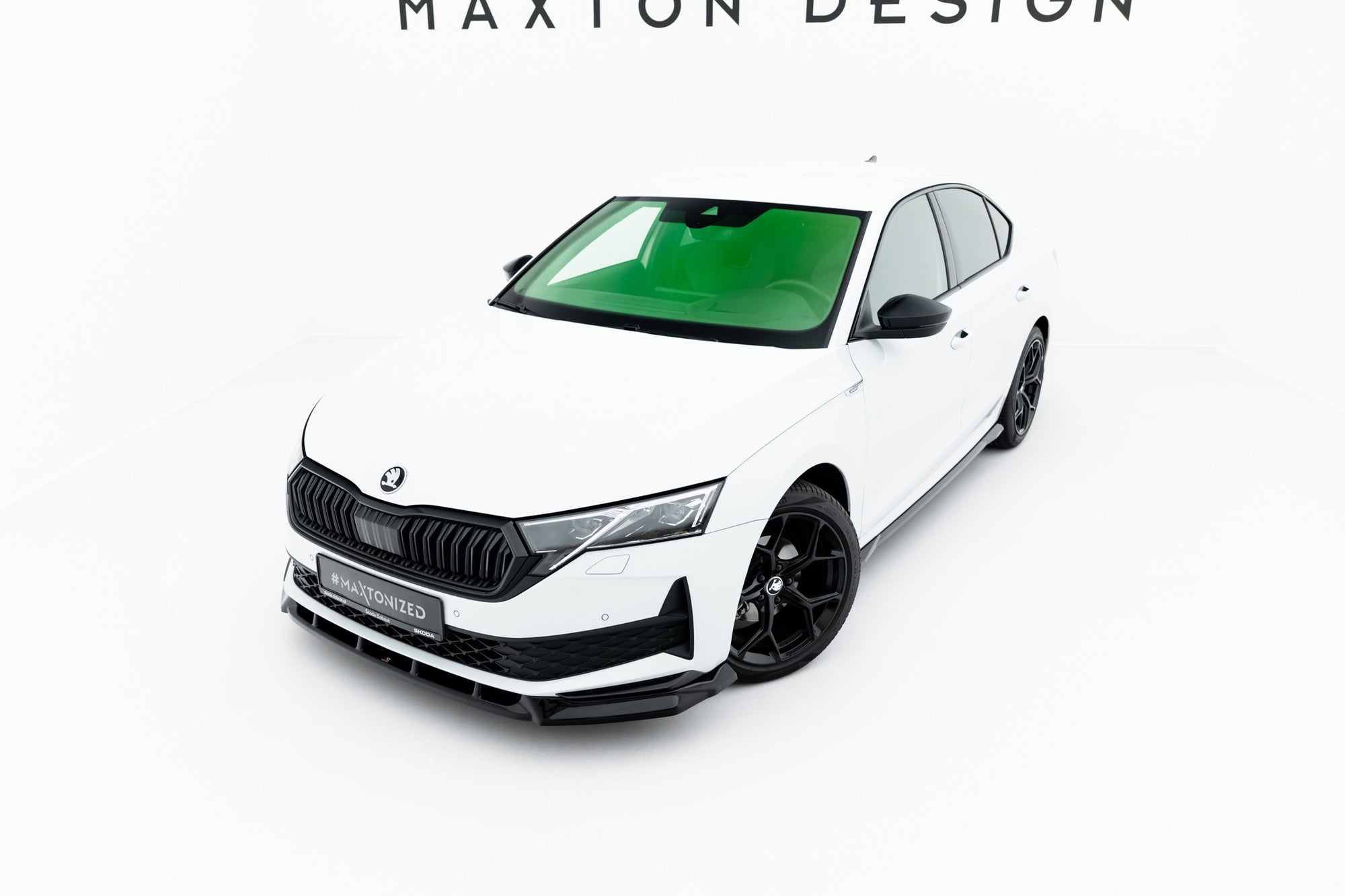 Maxton Design Splitter delantero para Skoda Octavia Sportline Liftback / Combi Mk4 Facelift - imagen 1