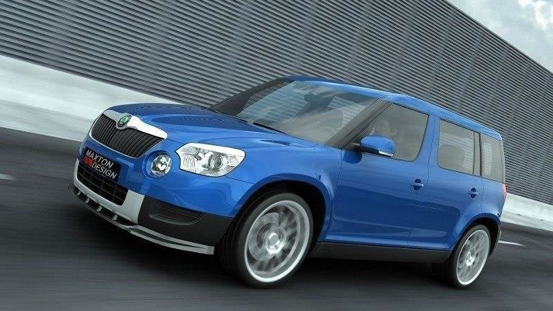 Maxton Design Splitter delantero para Skoda YETI - imagen 1