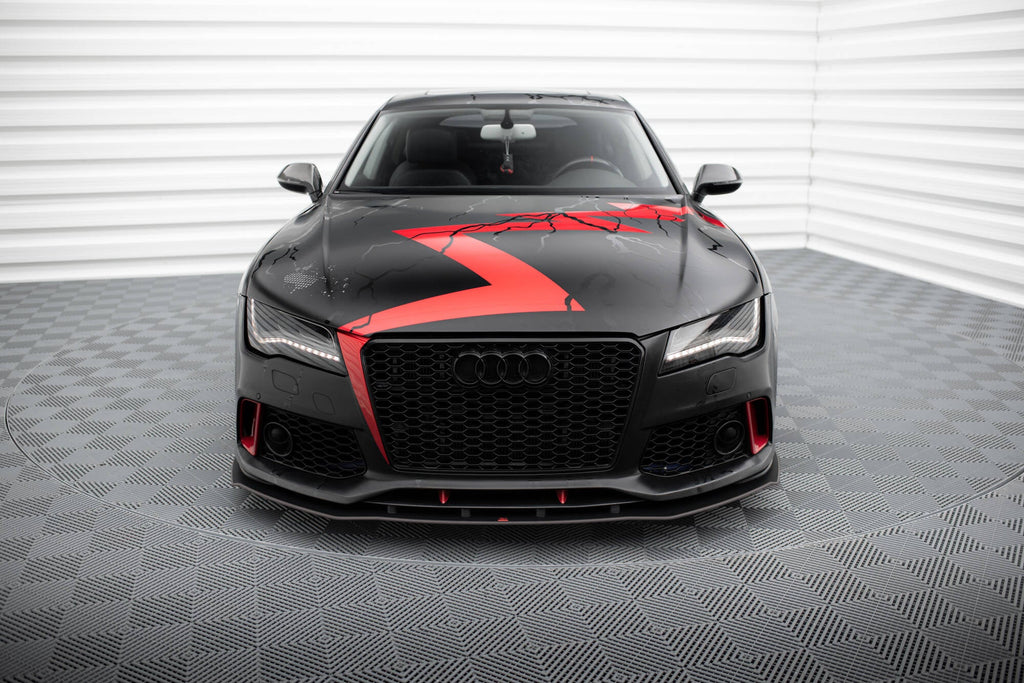 Maxton Design Street Pro Front Splitter para Audi A7 RS7 LOOK C7 - imagen 2