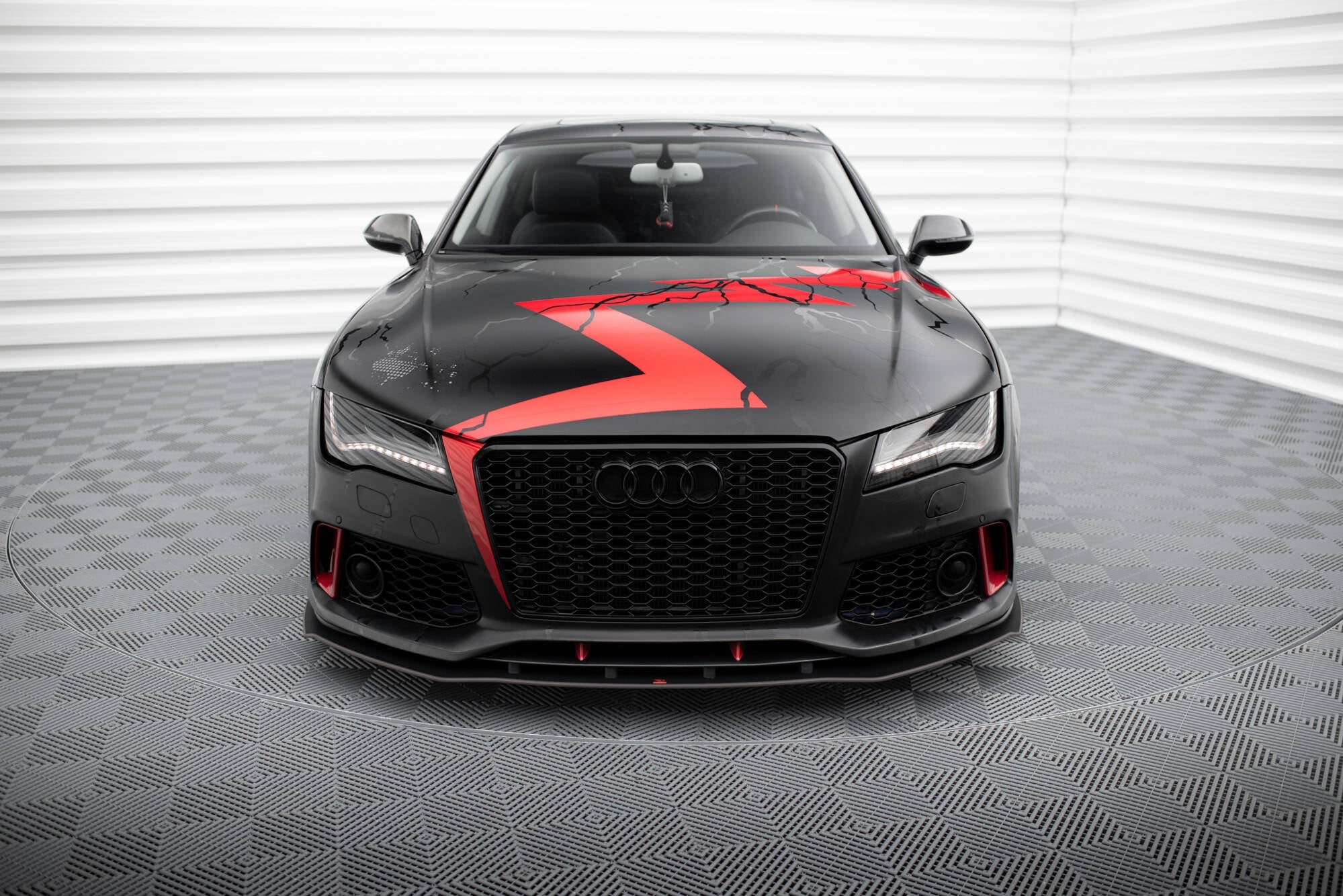 Maxton Design Street Pro Front Splitter para Audi A7 RS7 LOOK C7 - imagen 2