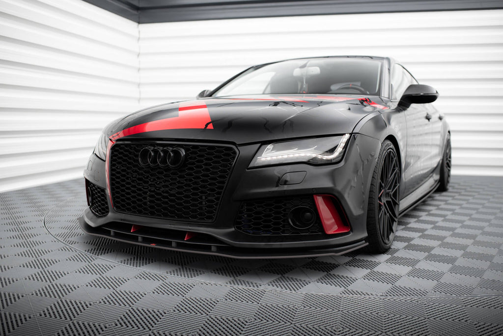 Maxton Design Street Pro Front Splitter para Audi A7 RS7 LOOK C7 - imagen 1