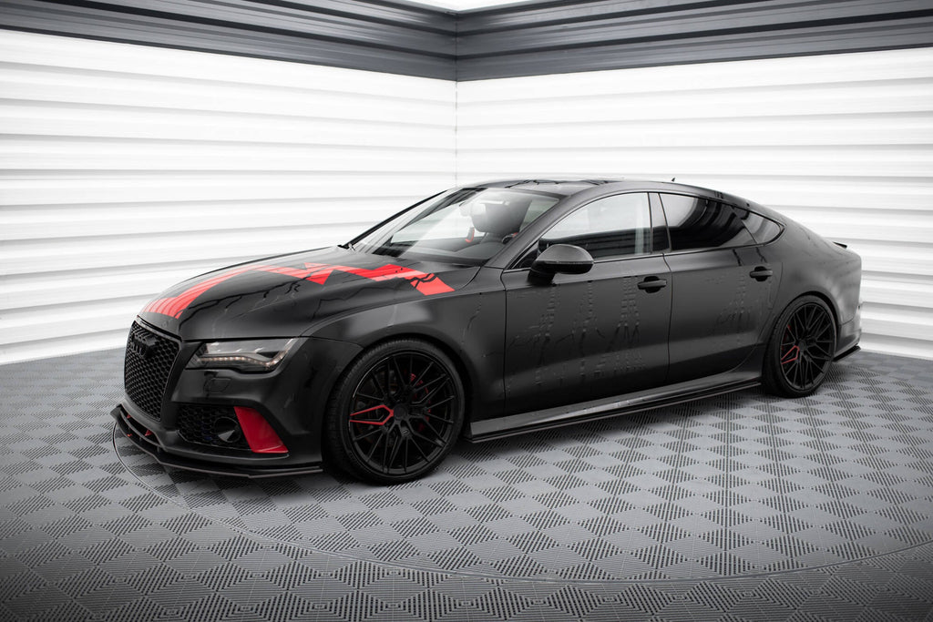 Maxton Design Street Pro Front Splitter para Audi A7 RS7 LOOK C7 - imagen 4