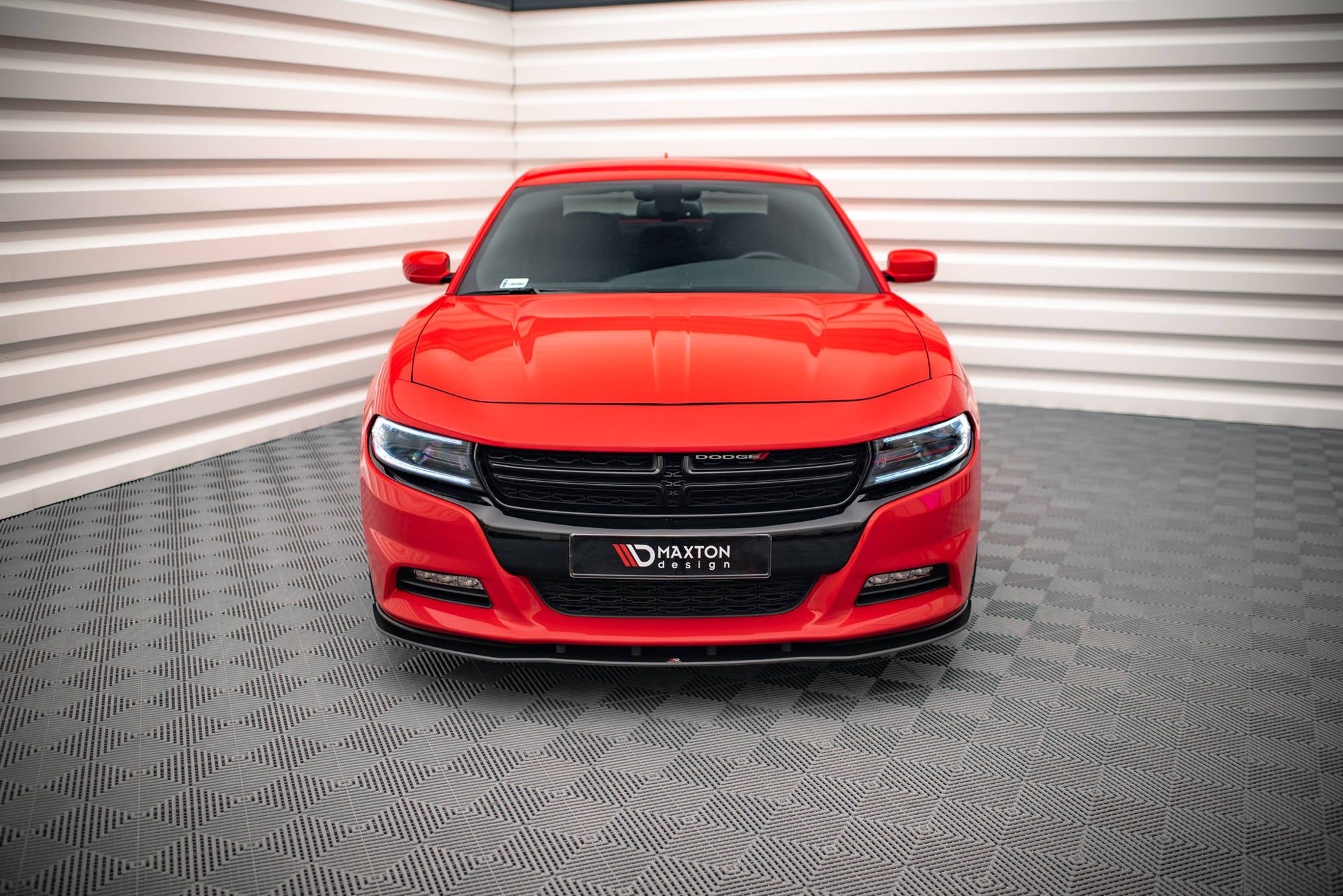 Maxton Design Street Pro Front Splitter para Dodge Charger RT Mk7 Facelift - imagen 2