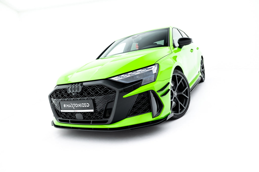 Maxton Design Street Pro Front Splitter + Flaps para Audi RS3 Sportback 8Y Facelift - imagen 4