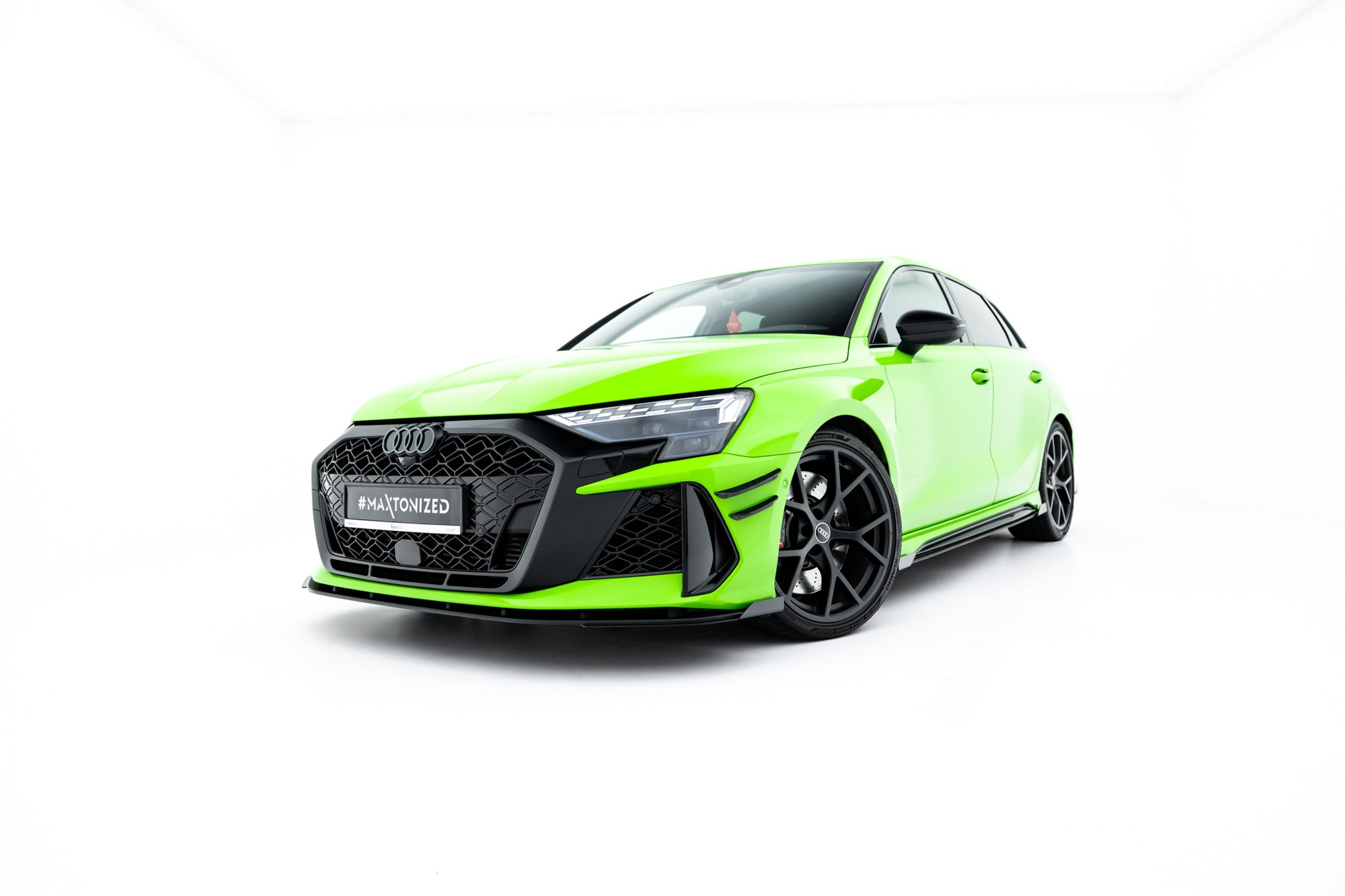 Maxton Design Street Pro Front Splitter + Flaps para Audi RS3 Sportback 8Y Facelift - imagen 6