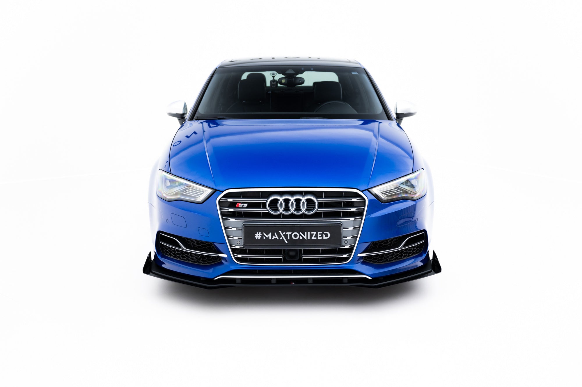 Maxton Design Street Pro Front Splitter + Flaps para Audi S3 / A3 S-Line Sedan 8V - imagen 2