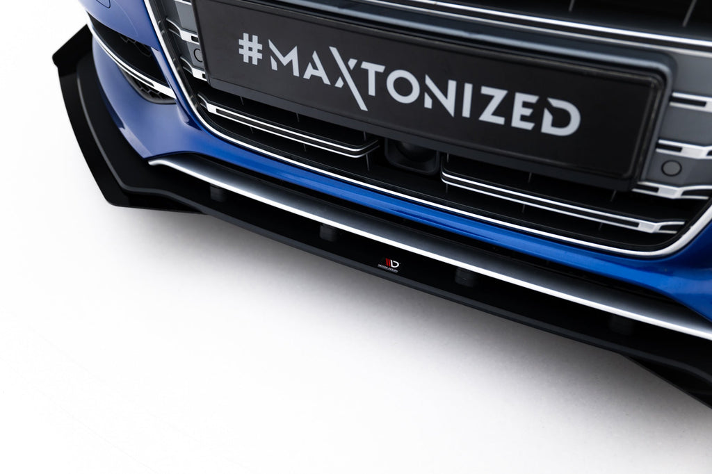 Maxton Design Street Pro Front Splitter + Flaps para Audi S3 / A3 S-Line Sedan 8V - imagen 3