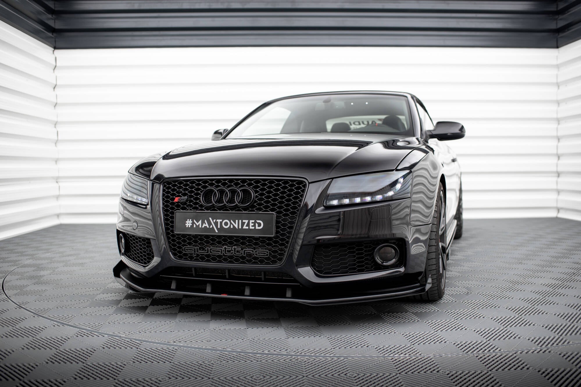 Maxton Design Street Pro Front Splitter + Flaps para Audi S5 / A5 S-Line 8T - imagen 1