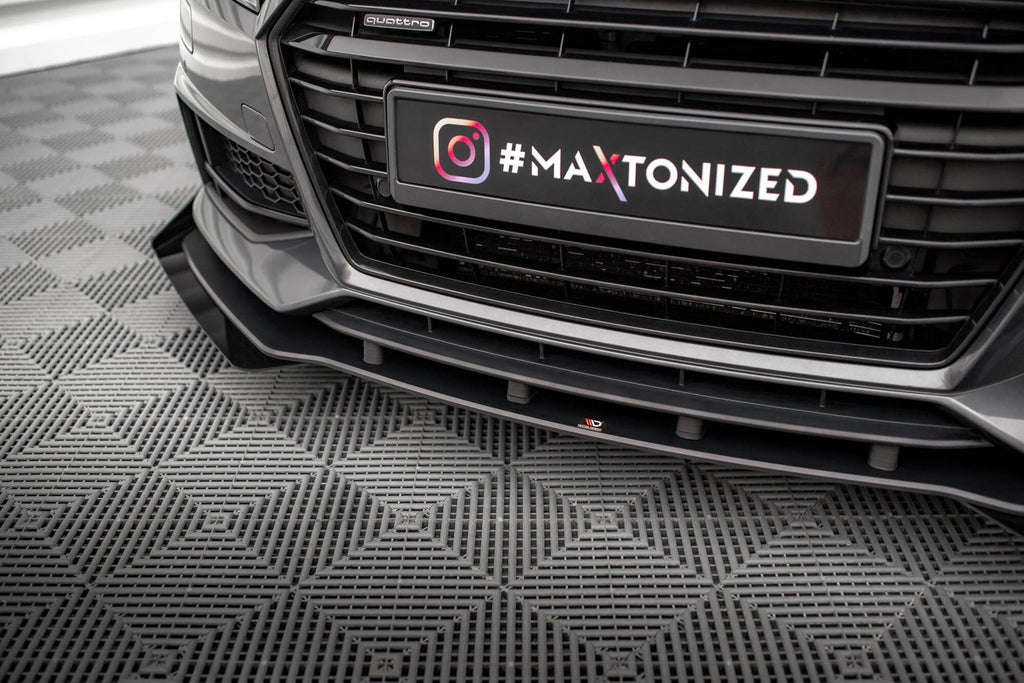 Maxton Design Street Pro Front Splitter + Flaps para Audi TT S / S-Line 8S - imagen 3