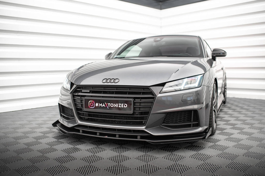 Maxton Design Street Pro Front Splitter + Flaps para Audi TT S / S-Line 8S - imagen 1