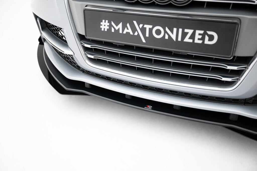 Maxton Design Street Pro Front Splitter + Flaps para Audi TT S / TT S-Line 8J Facelift - imagen 2