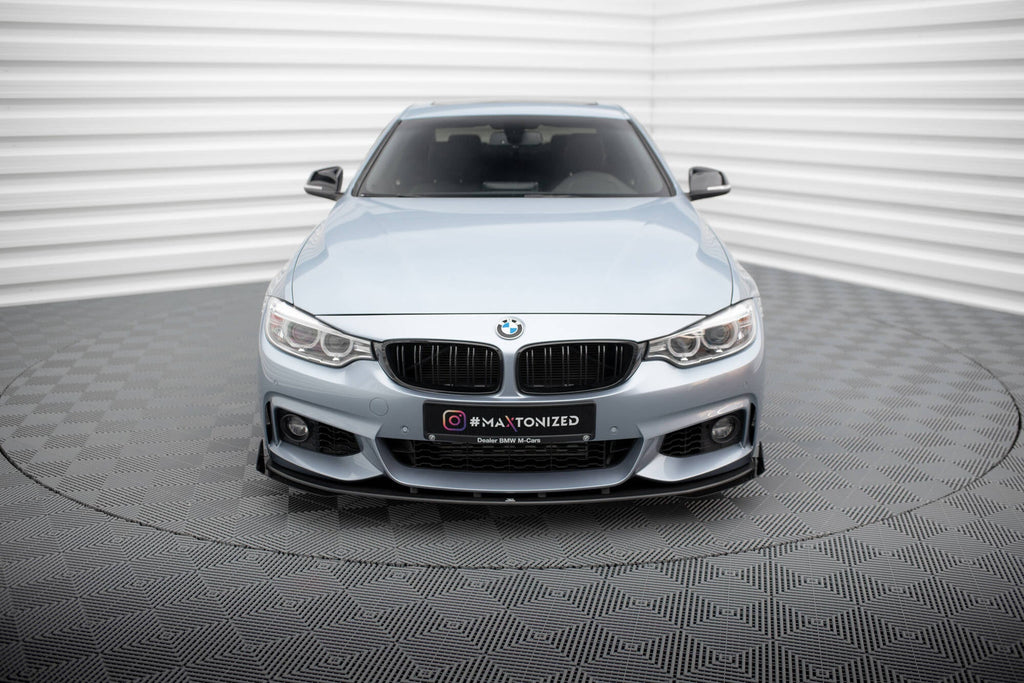 Maxton Design Street Pro Front Splitter + Flaps para BMW 4 Coupe / Gran Coupe / Cabrio M-Pack F32 / F36 / F33 - imagen 2