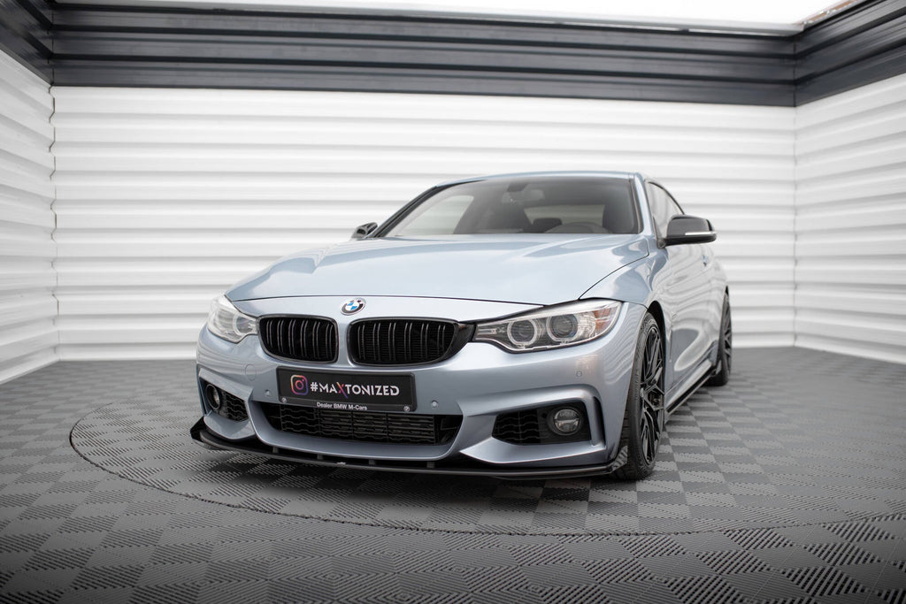 Maxton Design Street Pro Front Splitter + Flaps para BMW 4 Coupe / Gran Coupe / Cabrio M-Pack F32 / F36 / F33 - imagen 1
