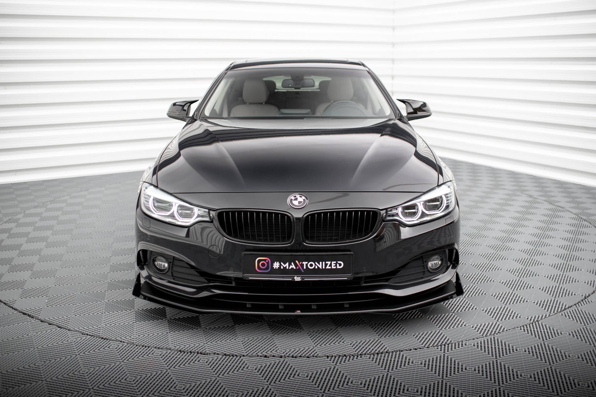 Maxton Design Street Pro Front Splitter + Flaps para BMW 4 Gran Coupe F36 - imagen 1