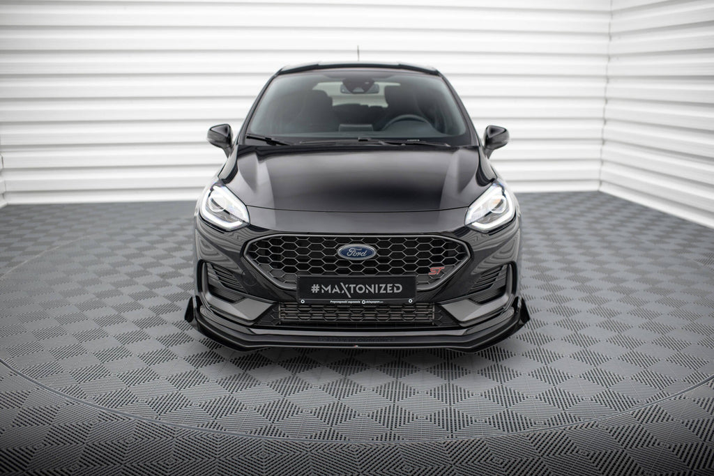 Maxton Design Street Pro Front Splitter + Flaps para Ford Fiesta ST Mk8 Facelift - imagen 2