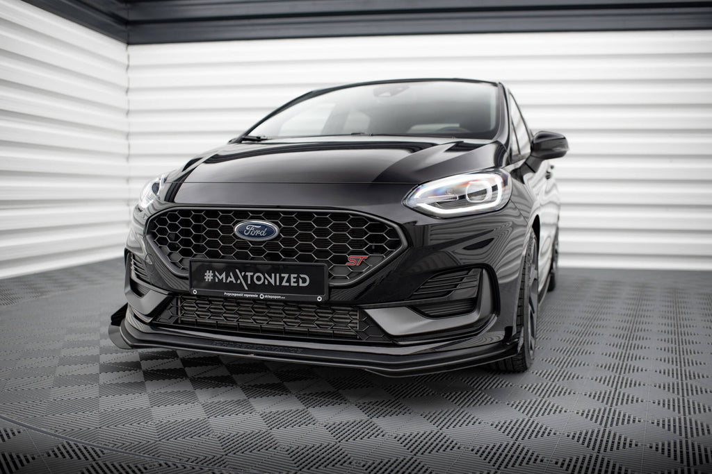 Maxton Design Street Pro Front Splitter + Flaps para Ford Fiesta ST Mk8 Facelift - imagen 1