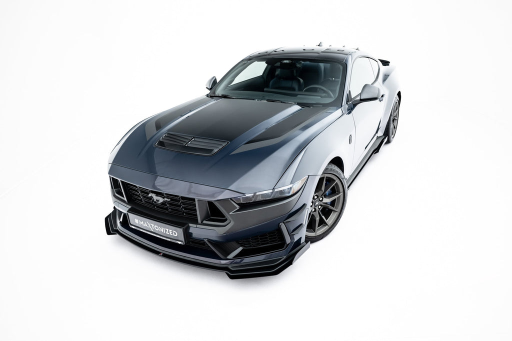 Maxton Design Street Pro Front Splitter + Flaps para Ford Mustang Dark Horse Mk7 - imagen 6