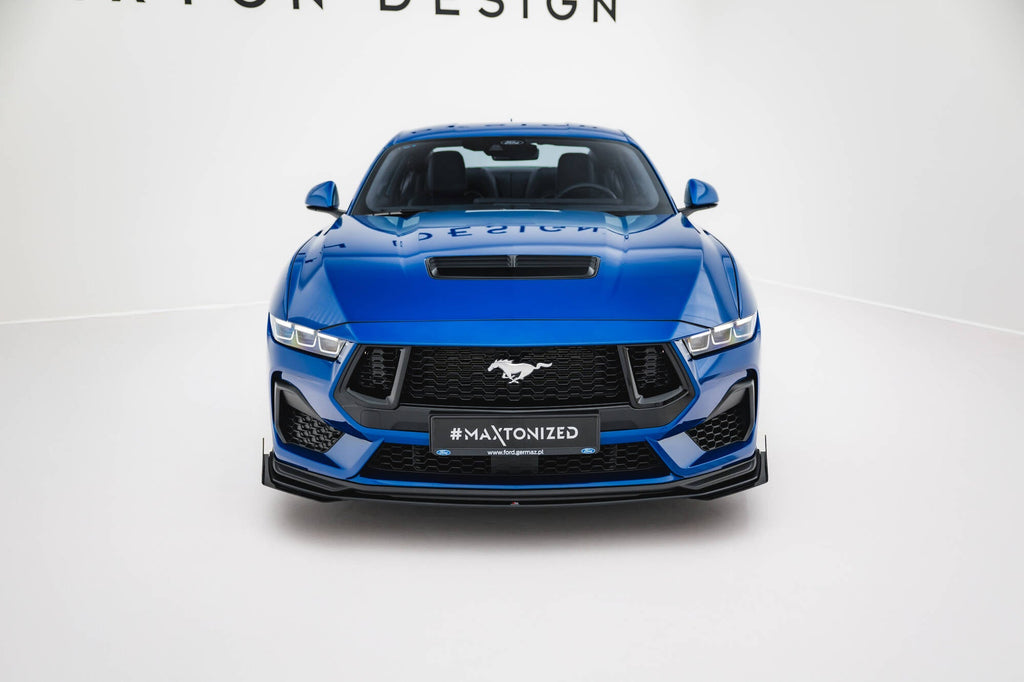 Maxton Design Street Pro Front Splitter + Flaps para Ford Mustang GT Mk7 - imagen 2