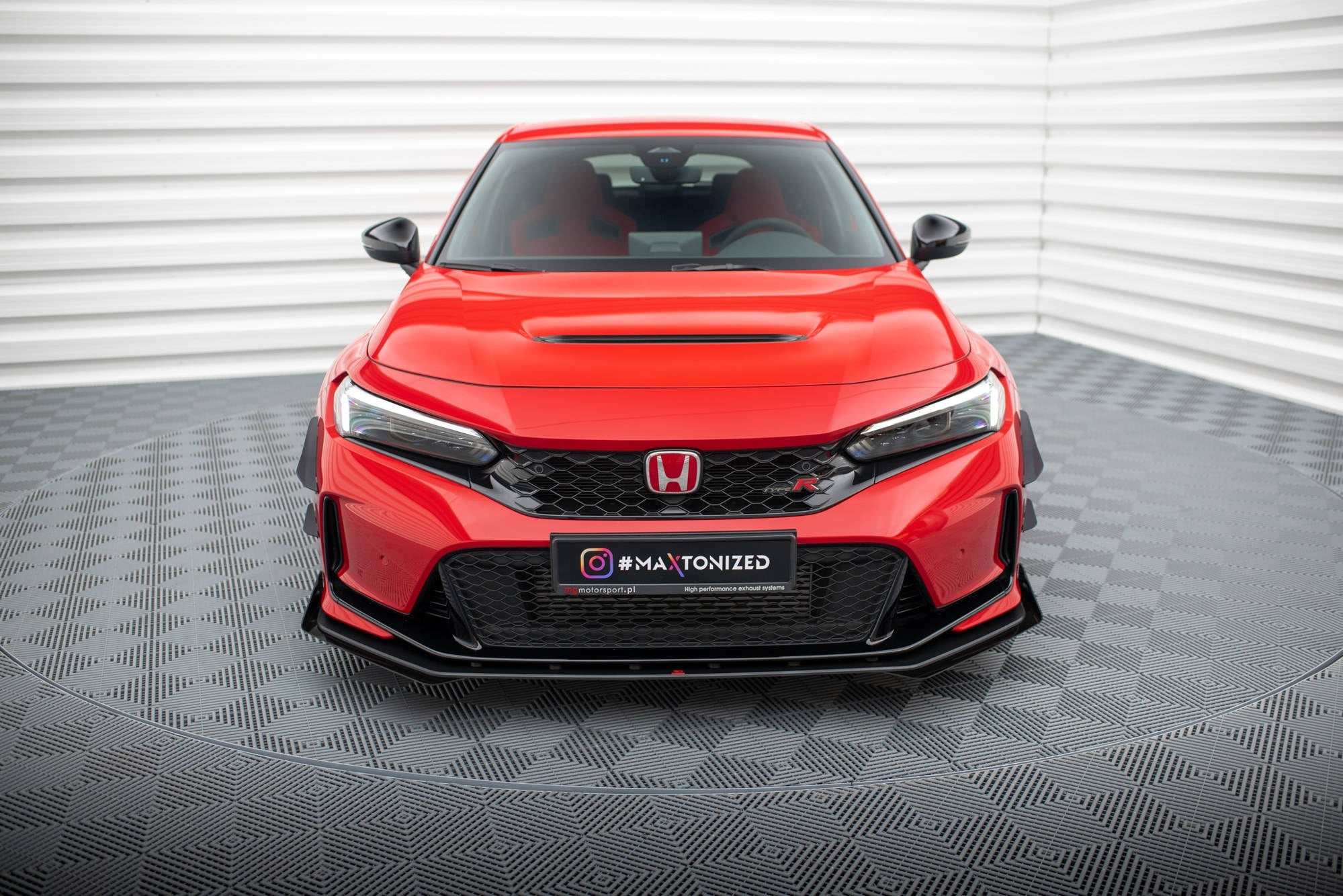 Maxton Design Street Pro Front Splitter + Flaps para Honda Civic Type-R Mk 11 - imagen 2