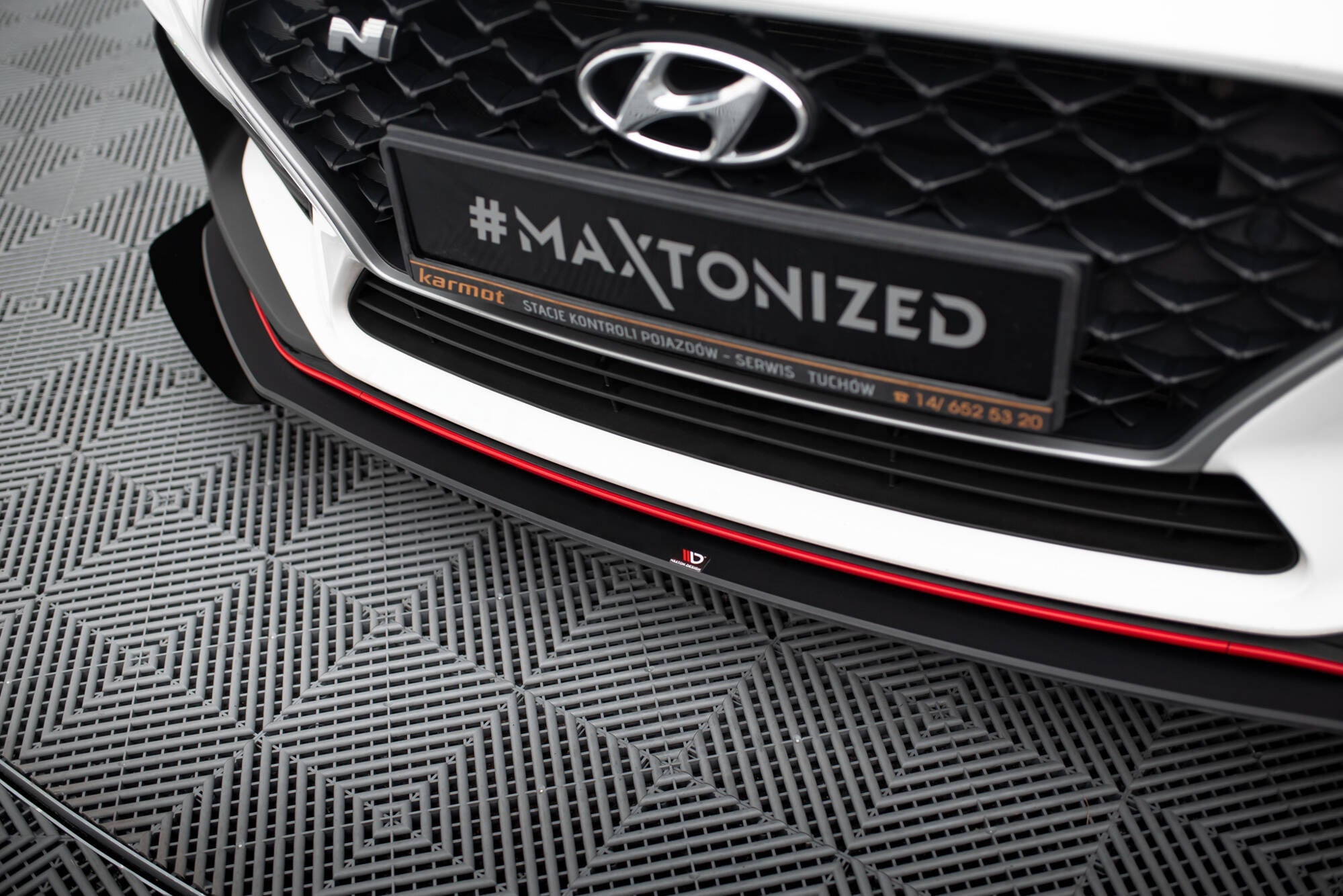 Maxton Design Street Pro Front Splitter + Flaps para Hyundai I30 N Mk3 Hatchback / Fastback - imagen 3