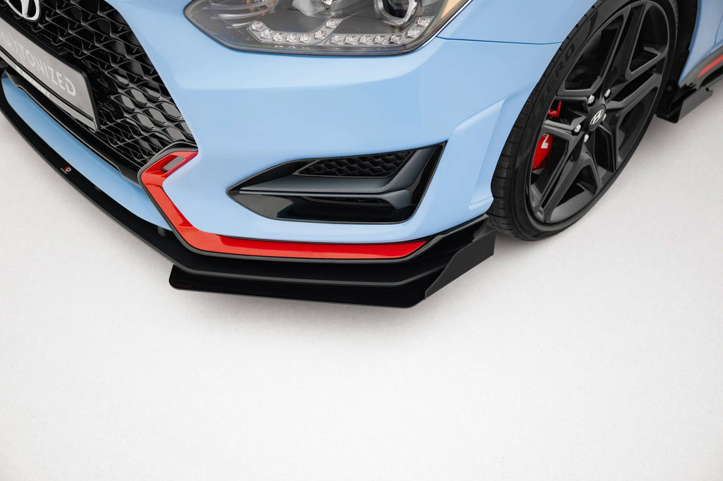 Maxton Design Street Pro Front Splitter + Flaps para Hyundai Veloster N Mk2 - imagen 2