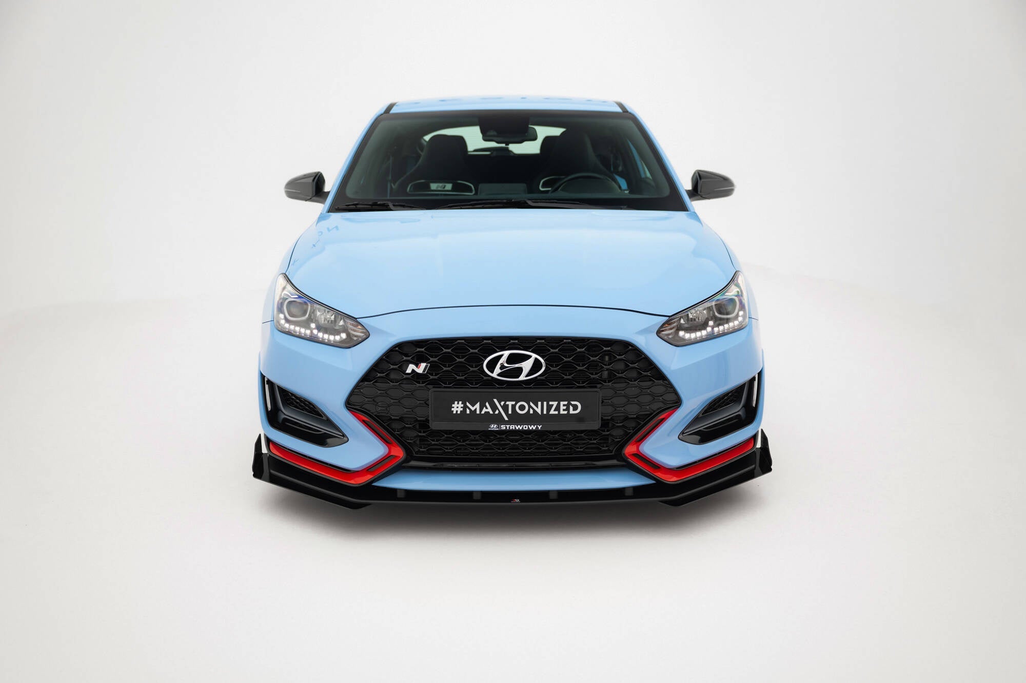 Maxton Design Street Pro Front Splitter + Flaps para Hyundai Veloster N Mk2 - imagen 3