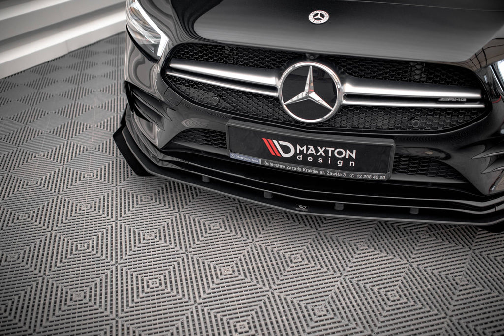 Maxton Design Street Pro Front Splitter + Flaps para Mercedes A35 AMG / AMG-Line Aero Pack W177 - imagen 3