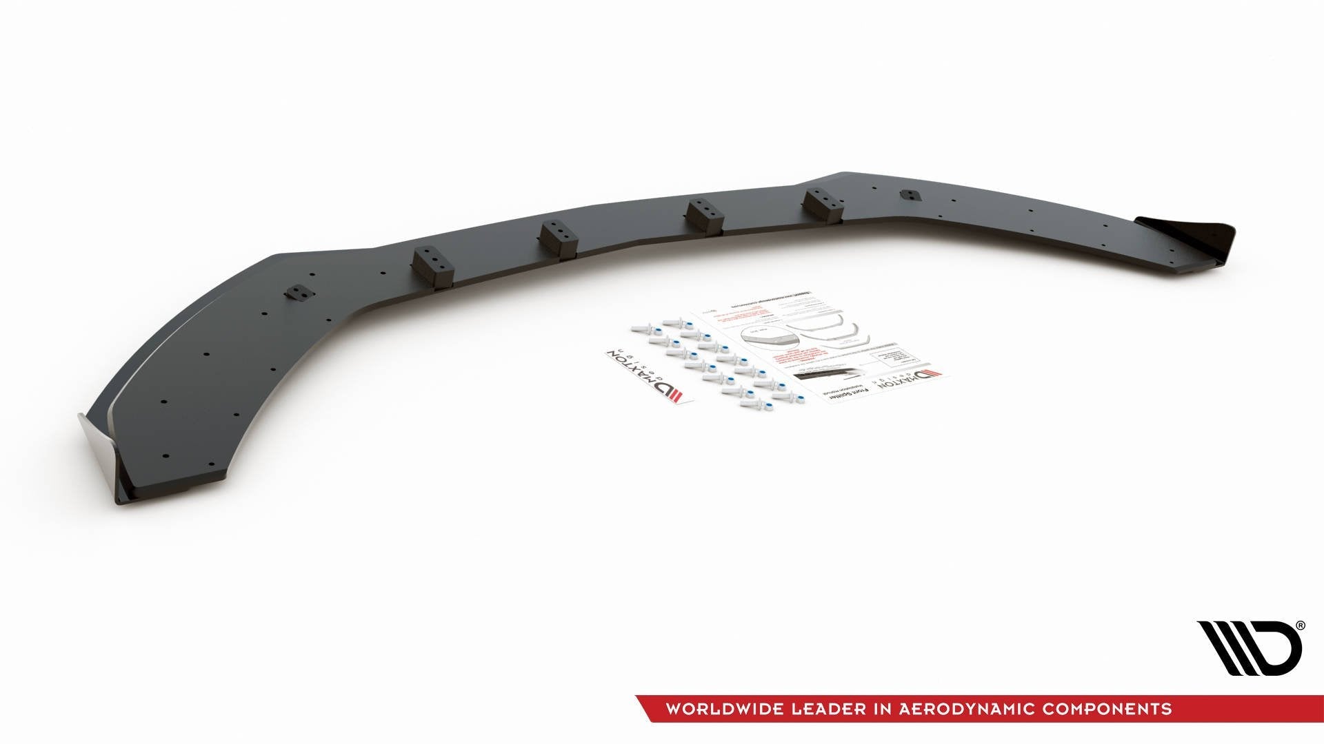 Maxton Design Street Pro Front Splitter + Flaps para Mercedes-AMG C43 / AMG-Line Coupe C205 - imagen 6