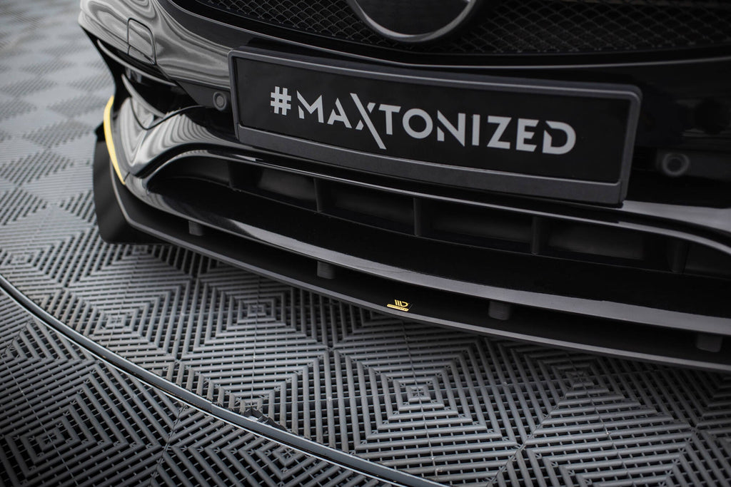 Maxton Design Street Pro Front Splitter + Flaps para Mercedes-AMG CLA 45 Aero C117 Facelift - imagen 4