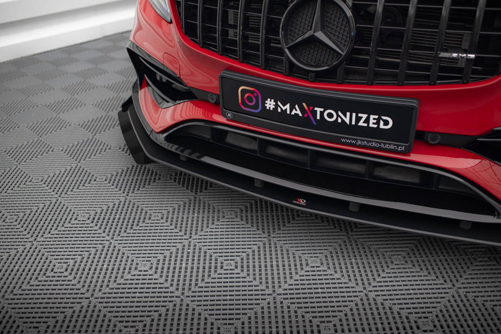 Maxton Design Street Pro Front Splitter + Flaps para Mercedes-Benz A 45 AMG Aero W176 Facelift - imagen 3