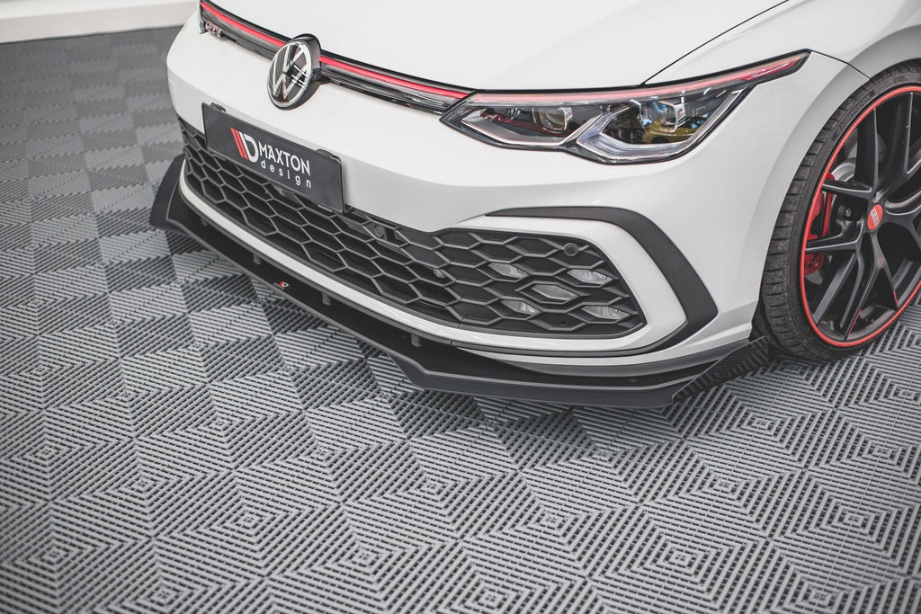 Maxton Design Street Pro Front Splitter + Flaps para Volkswagen Golf GTI / GTE / GTD / R-Line Mk8 - imagen 2