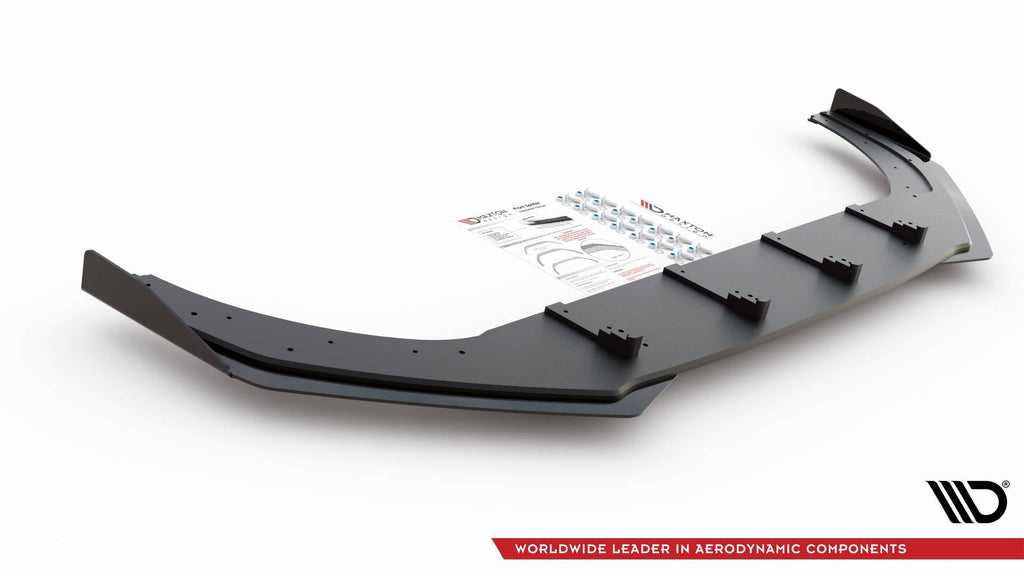 Maxton Design Street Pro Front Splitter + Flaps para Volkswagen Golf GTI / GTE / GTD / R-Line Mk8 - imagen 5