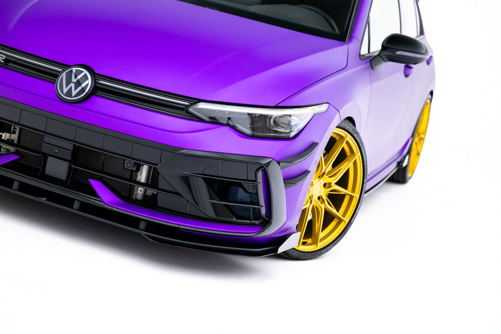 Maxton Design Street Pro Front Splitter + Flaps para Volkswagen Golf R Hatchback Mk8 Facelift - imagen 4
