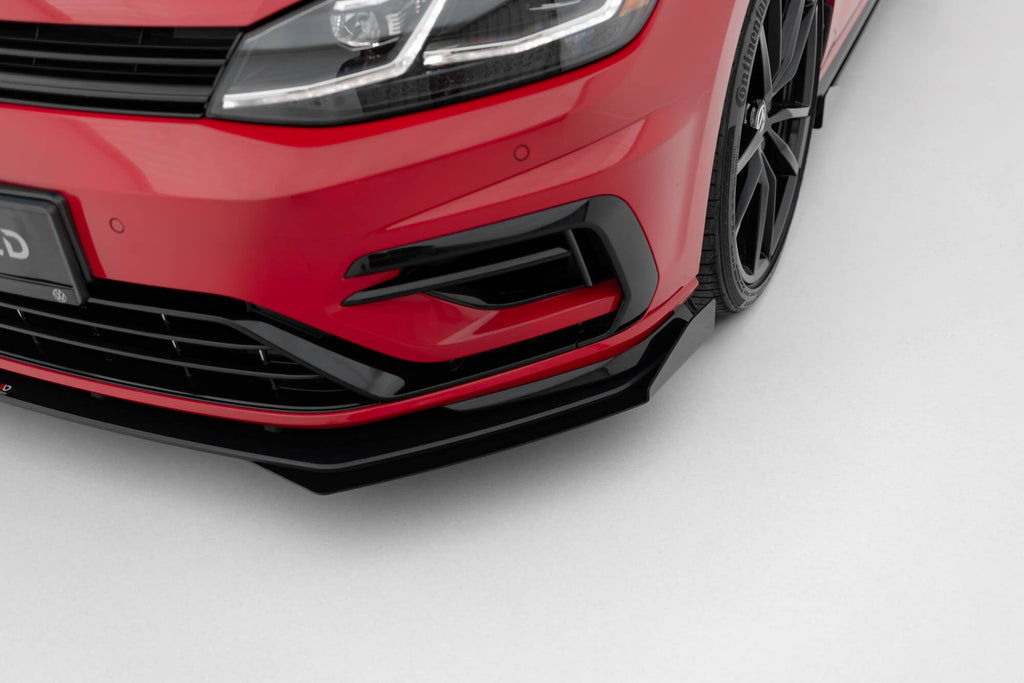 Maxton Design Street Pro Front Splitter + Flaps para Volkswagen Golf R / R-Line Mk7 Facelift - imagen 4