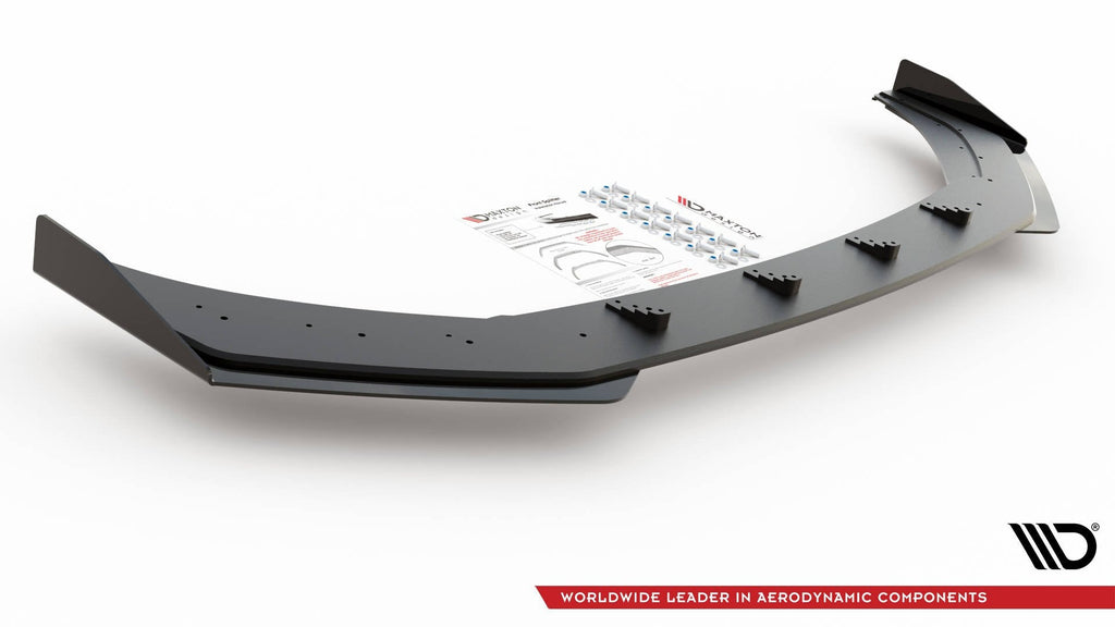 Maxton Design Street Pro Front Splitter + Flaps para Volkswagen Polo GTI Mk6 - imagen 5