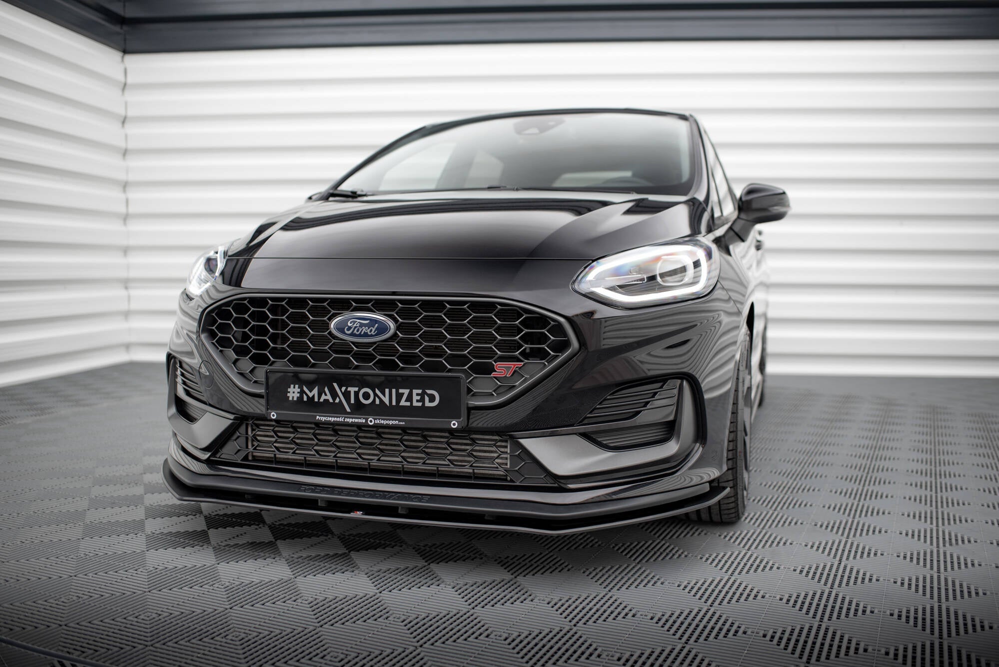 Maxton Design Street Pro Front Splitter para Ford Fiesta ST Mk8 Facelift - imagen 1