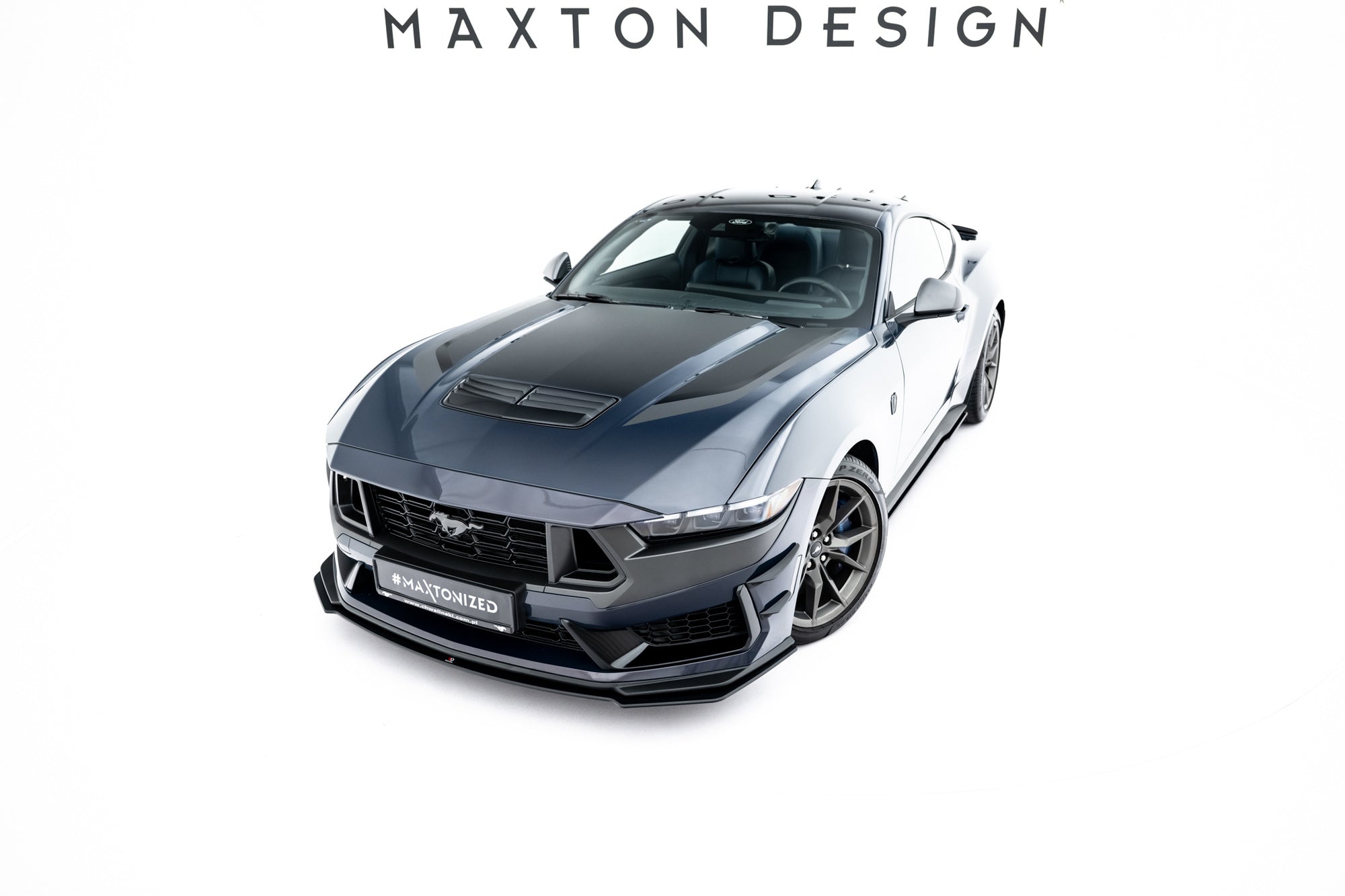 Maxton Design Street Pro Front Splitter para Ford Mustang Dark Horse Mk7 - imagen 2