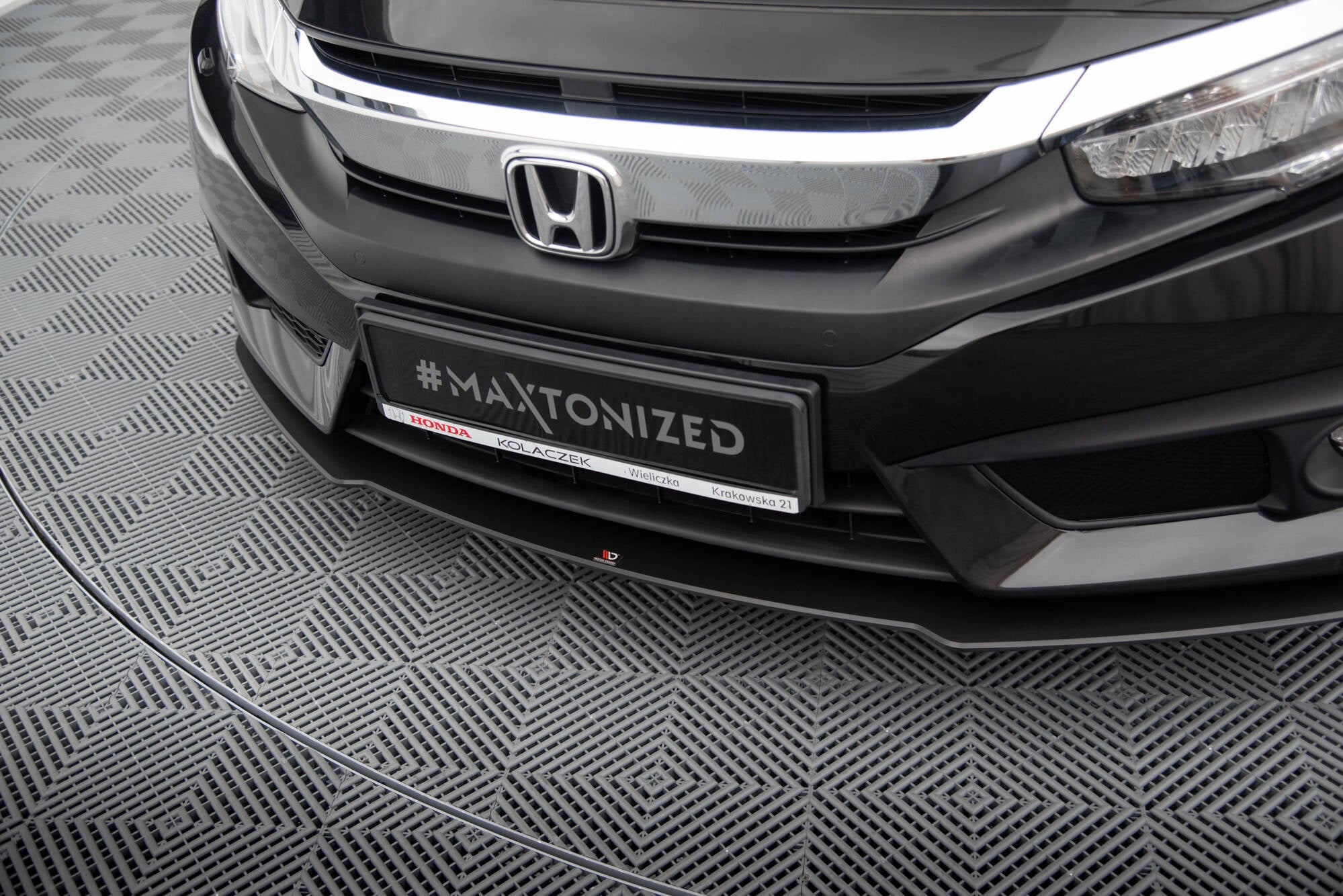 Maxton Design Street Pro Front Splitter para Honda Civic Sedan Mk10 - imagen 3