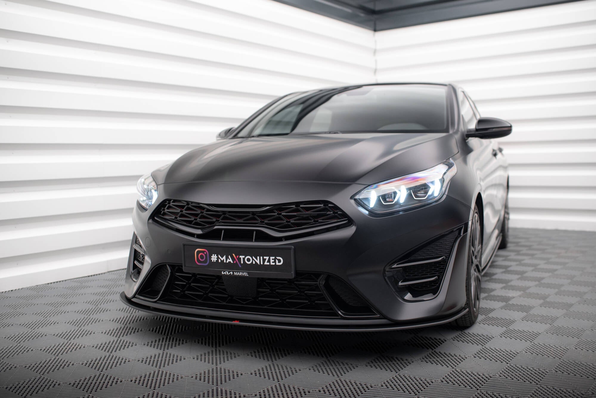 Maxton Design Street Pro Front Splitter para Kia Proceed GT Mk3 Facelift / Ceed GT / GT - Line Mk1 Facelift - imagen 1