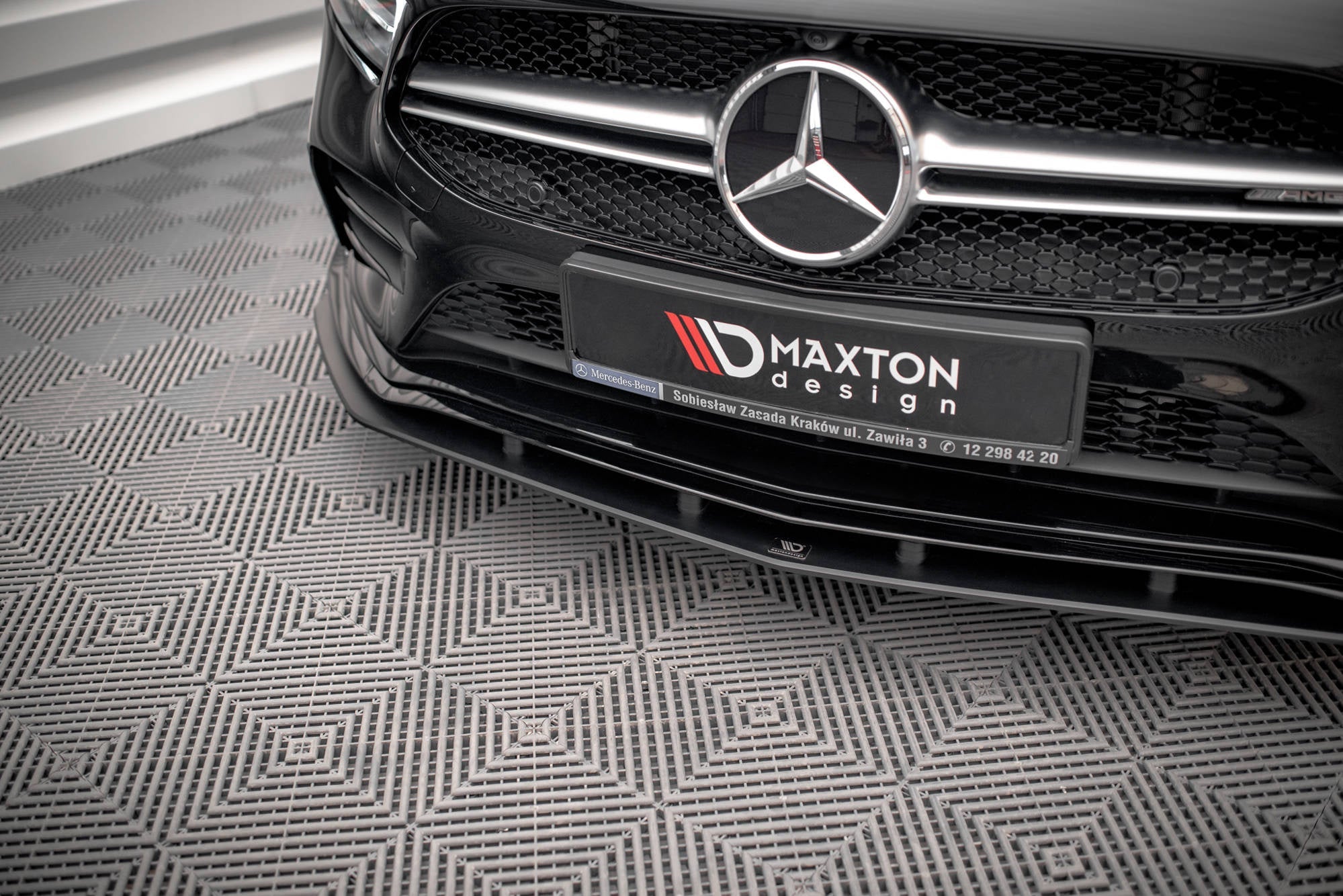 Maxton Design Street Pro Front Splitter para Mercedes A35 AMG / AMG-Line Aero Pack W177 - imagen 2